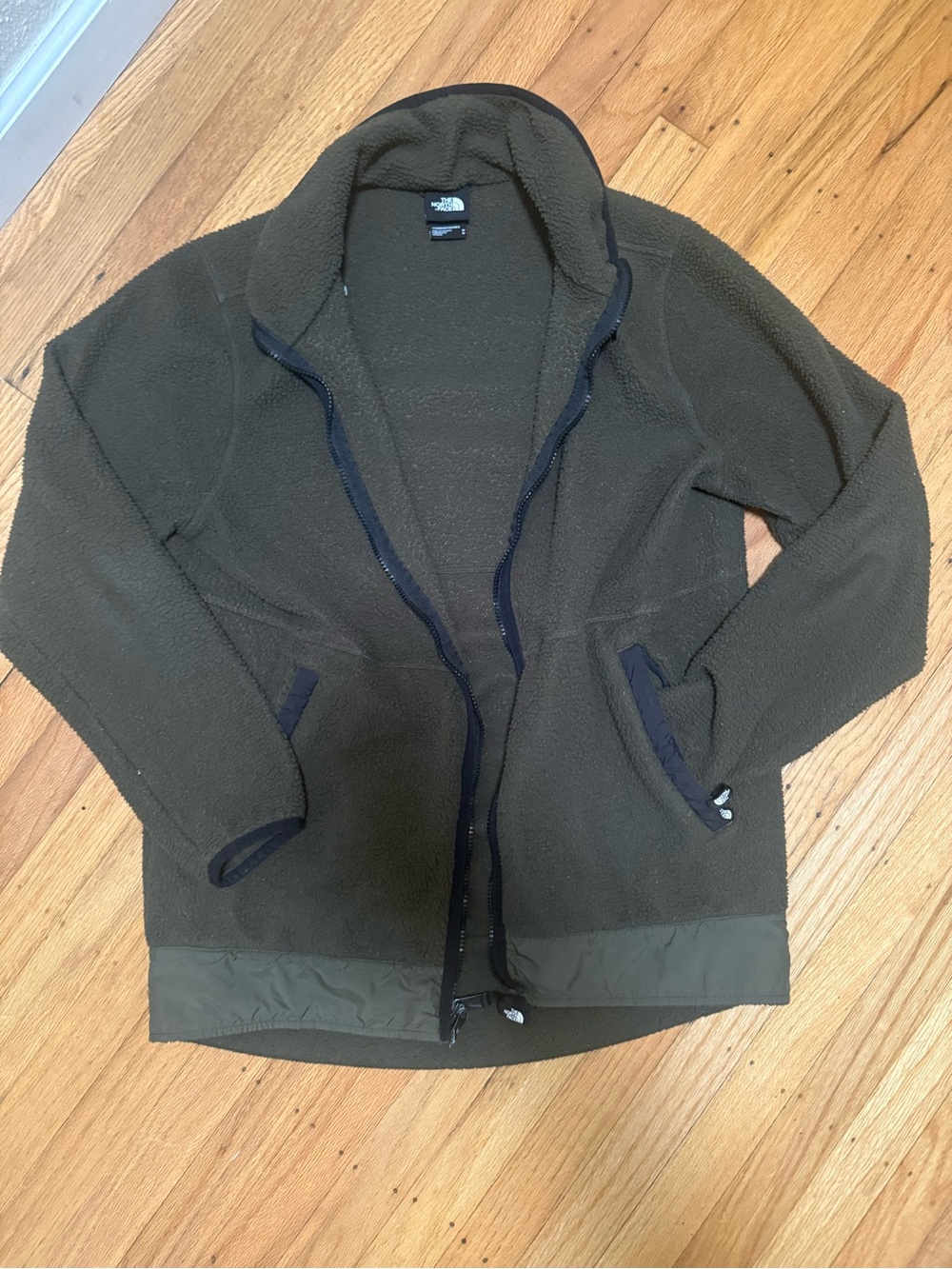 The North Face Olive Green Lightweight Fleece Jacket